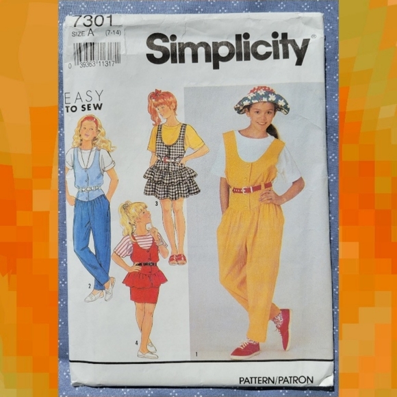 4 Girl's Size 7-14 Patterns - Picture 2 of 5